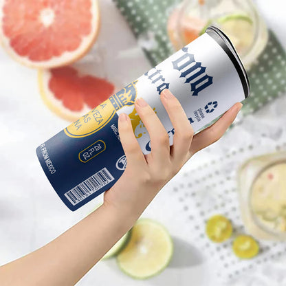 Beer Can Stainless Steel Skinny Tumbler