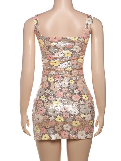 Floral Print Mini Dress