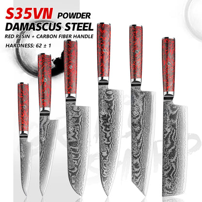 Grandsharp 1-6 PCS Kitchen Knives Set