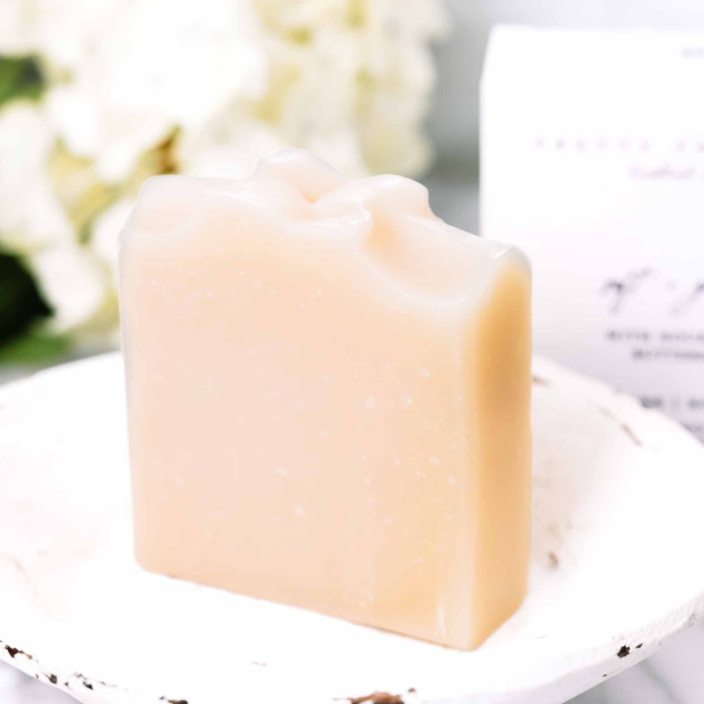 Jabón de Suero de Mantequilla Suave + Delicado Hecho para Piel Sensible Sin Fragancia Barra de Jabón Artesanal de Sebo y Leche de Cabra