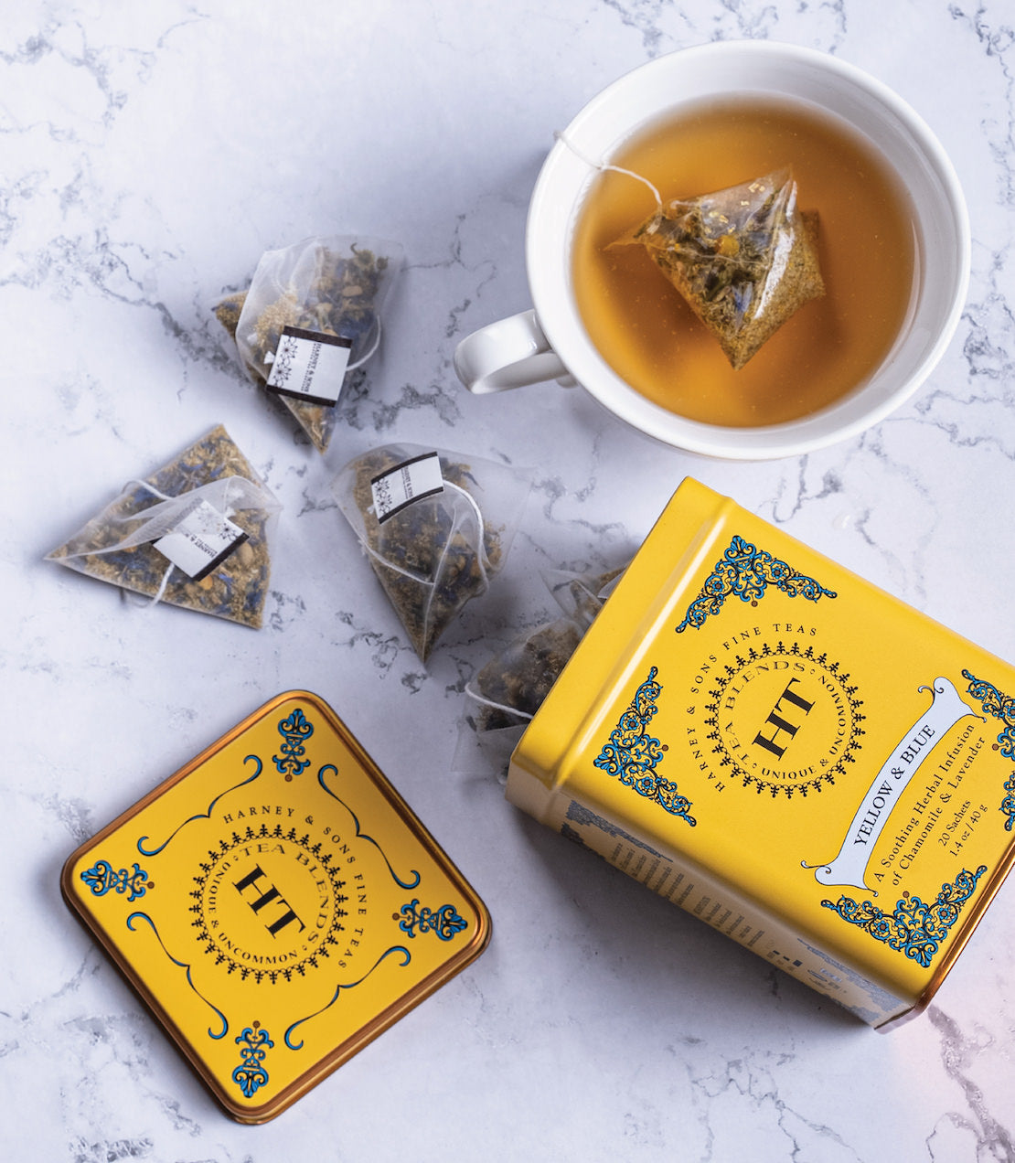 Yellow & Blue, HT Tin of 20 Sachets