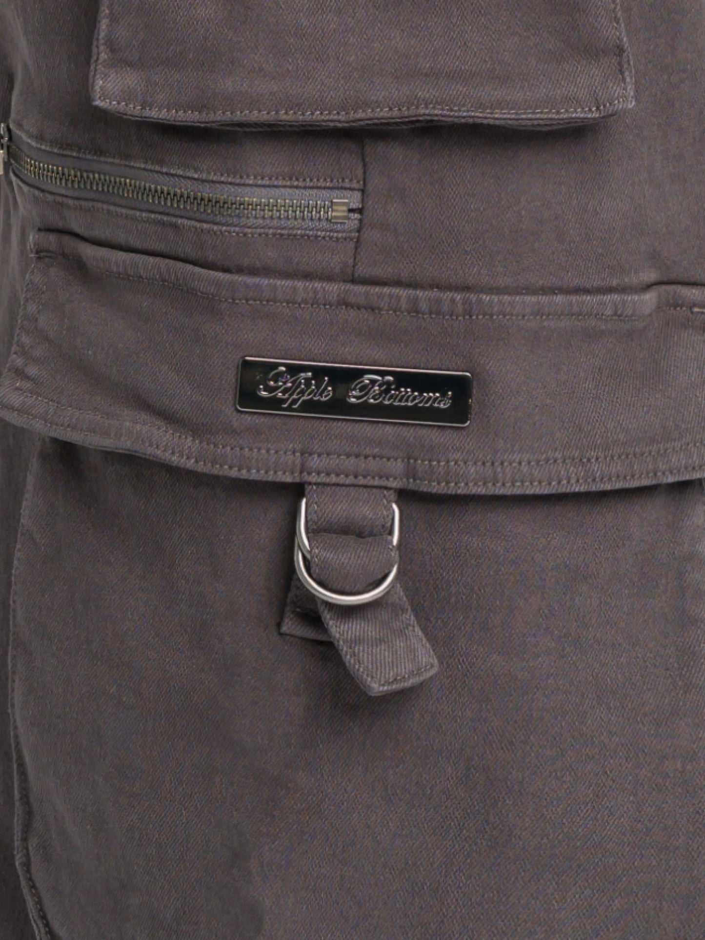 Pantalón cargo de sarga de tiro bajo