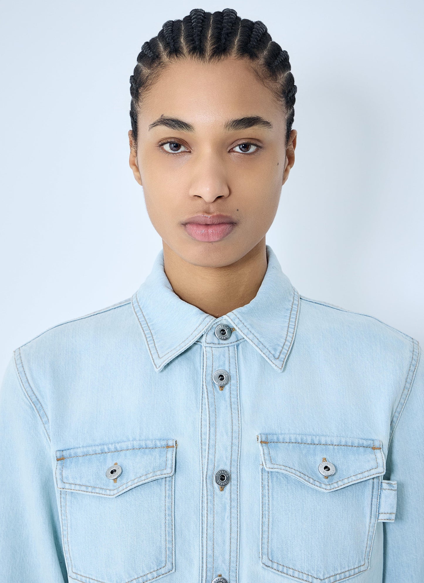 Bottega Veneta Women Extra Bleach Denim Shirt