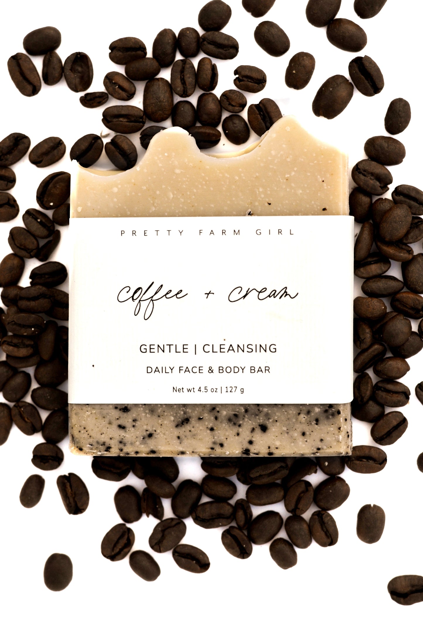 Jabón artesanal de sebo y leche de cabra Coffee + Cream