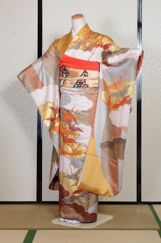 Kimono de manga larga juego de 6 piezas / Furisode / FK#2-328