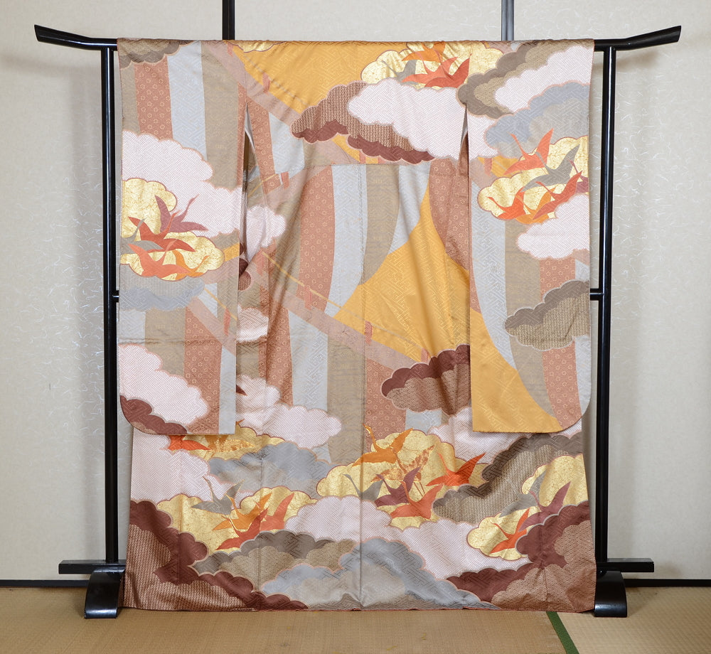 Kimono de manga larga juego de 6 piezas / Furisode / FK#2-328