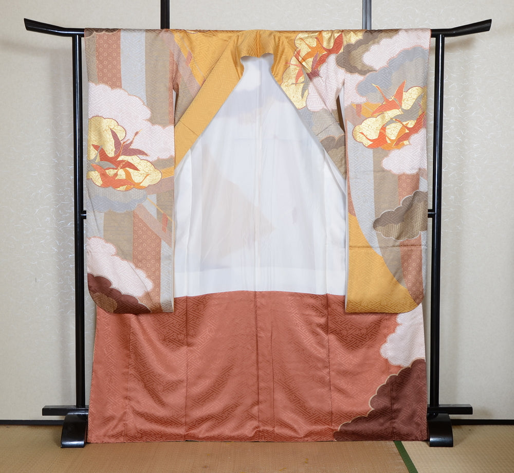 Kimono de manga larga juego de 6 piezas / Furisode / FK#2-328
