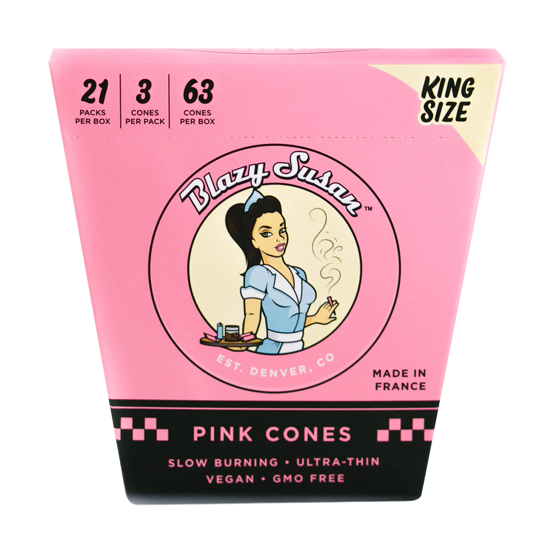 Pink Paper Cones