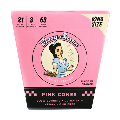 Pink Paper Cones
