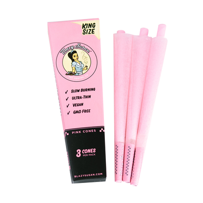 Pink Paper Cones