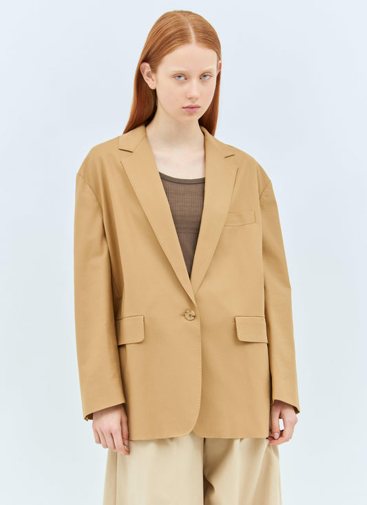 Max Mara Women Oversized Canvas Blazer