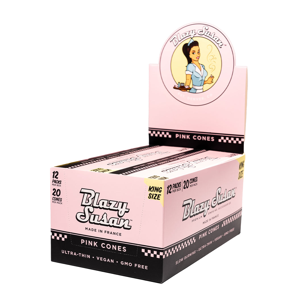 Pink Paper Cones