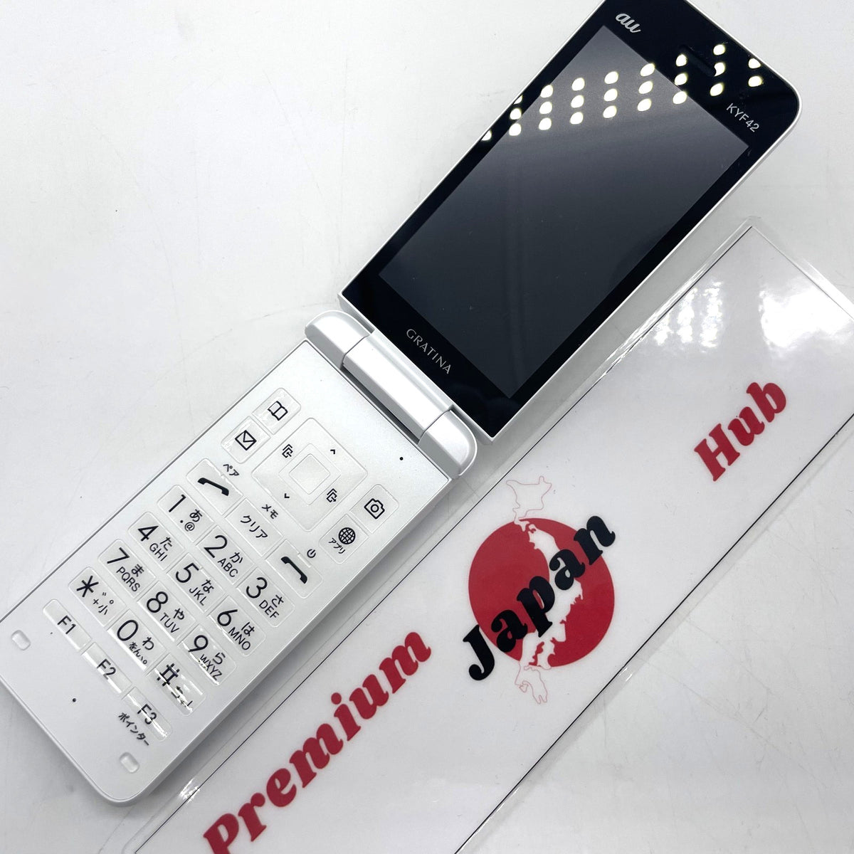 KYOCERA KYF42 GRATINA KEITAI Android Flip UNLOCKED SIM Free White Japan MINT