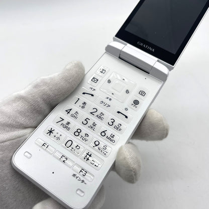 KYOCERA KYF42 GRATINA KEITAI Android Flip UNLOCKED SIM Free White Japan MINT