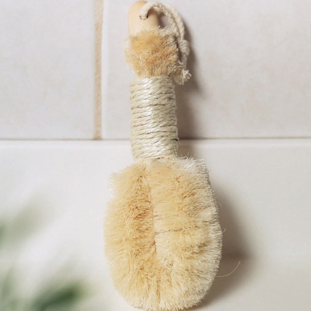 Cepillo exfoliante en seco de sisal