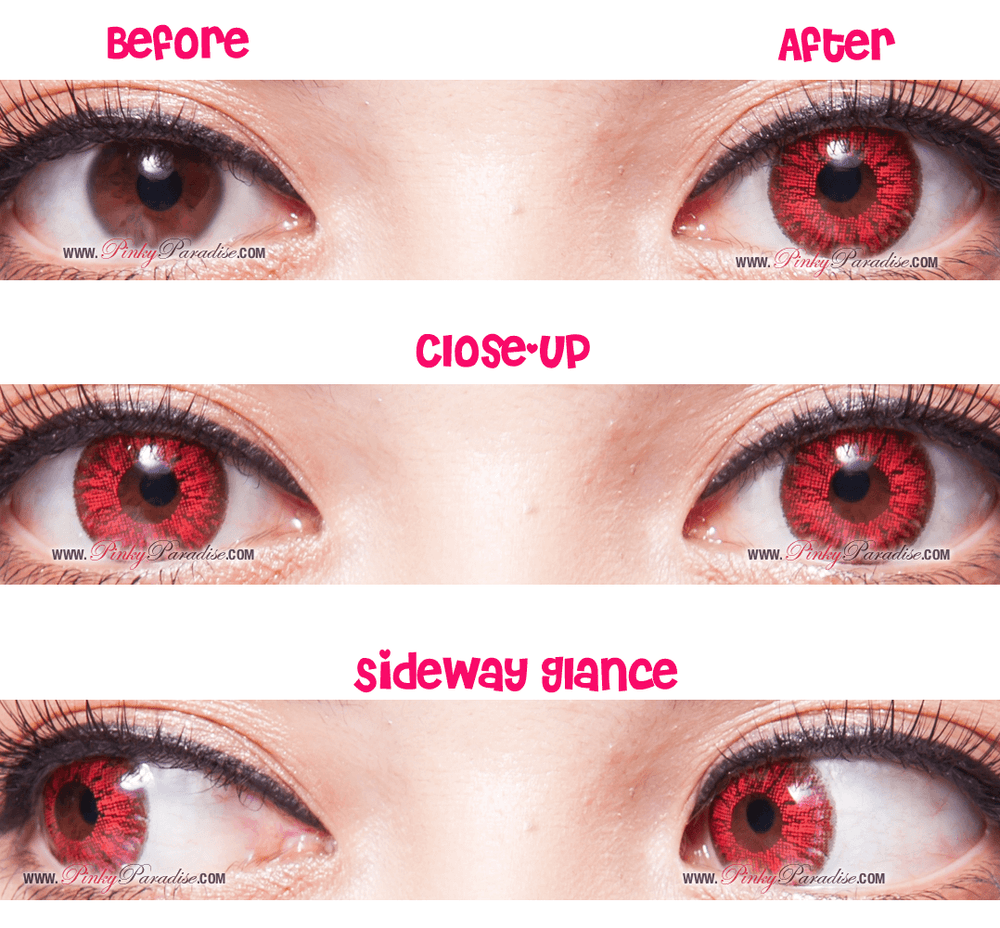 Super Bright Red Contact Lenses