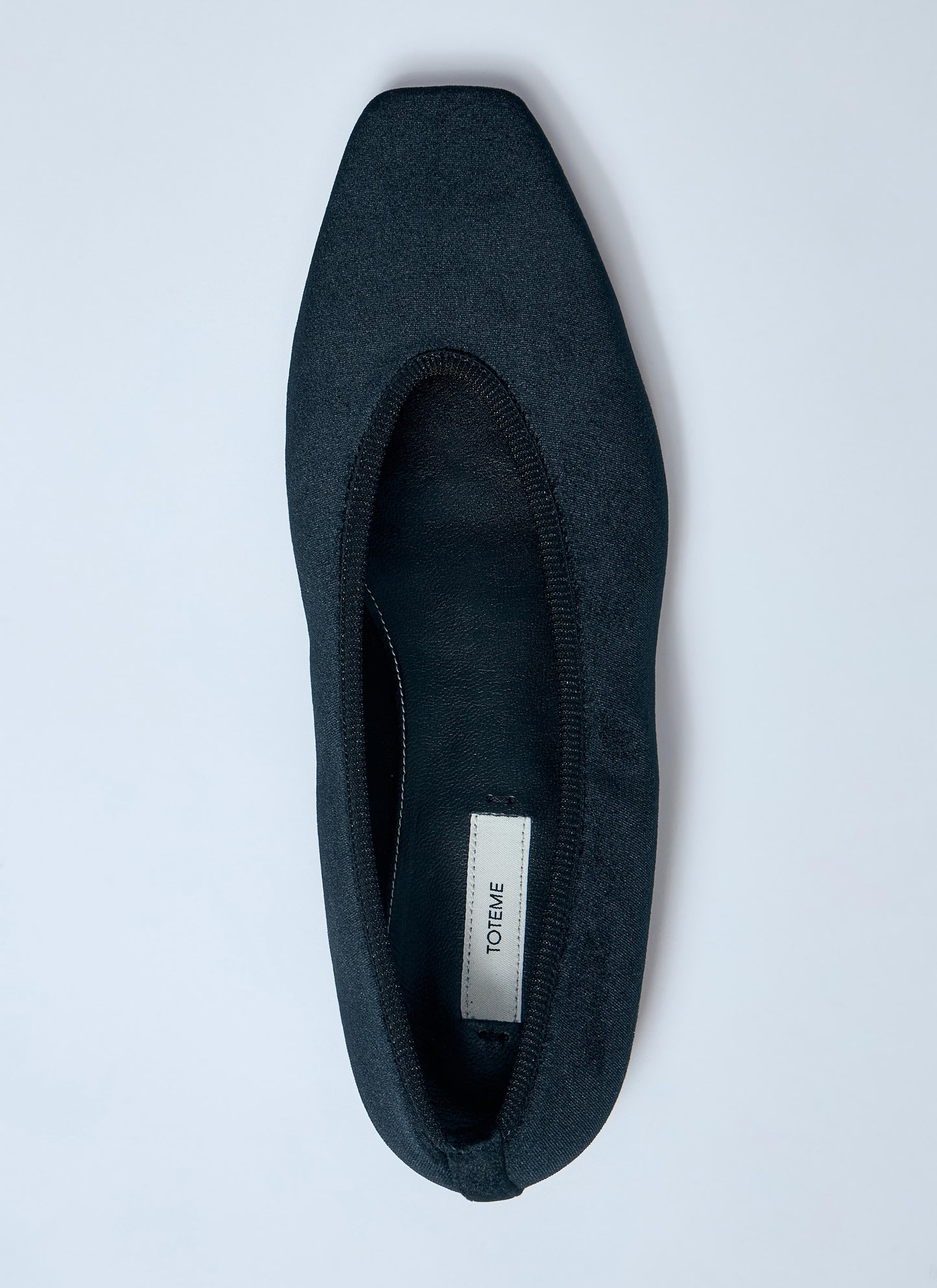 Toteme Women Minimalist Velvet Ballerina Flats